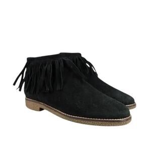 Steve Madden Shoes Womens 7 Booties Fringe Casual Fashion Leather Ankle Boot Zip